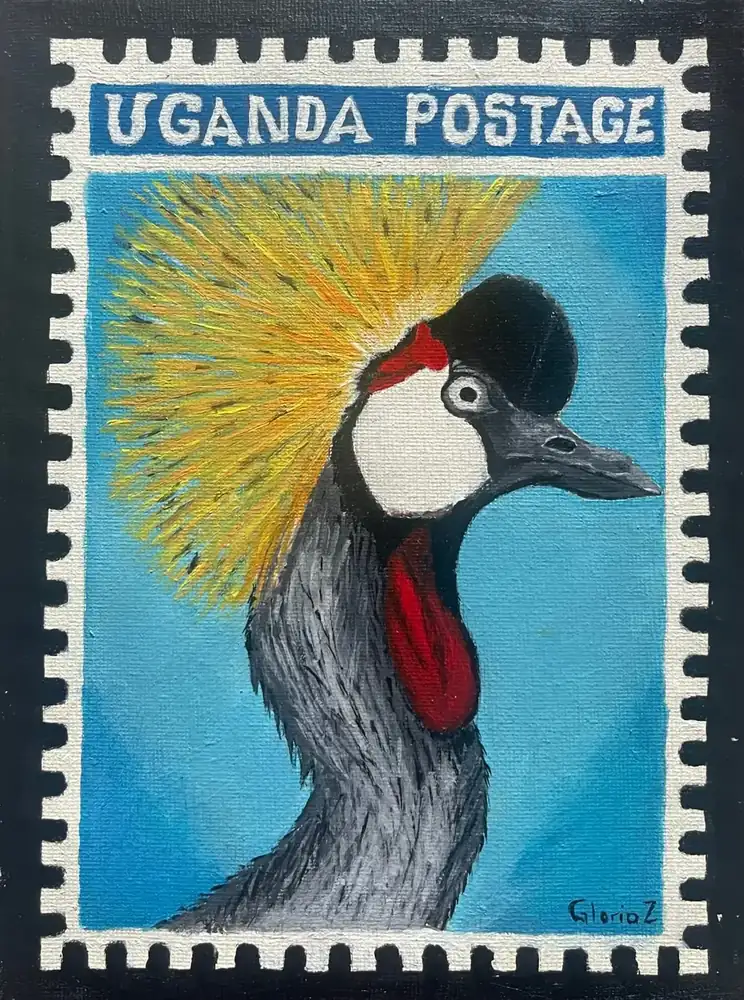 The Crested Crane (ii) by Zawede