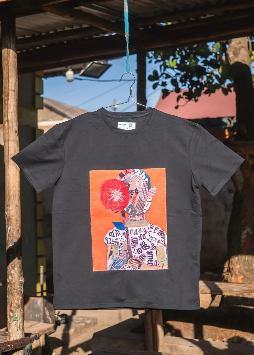 Girl with the Red Tee by Faces Up young artists